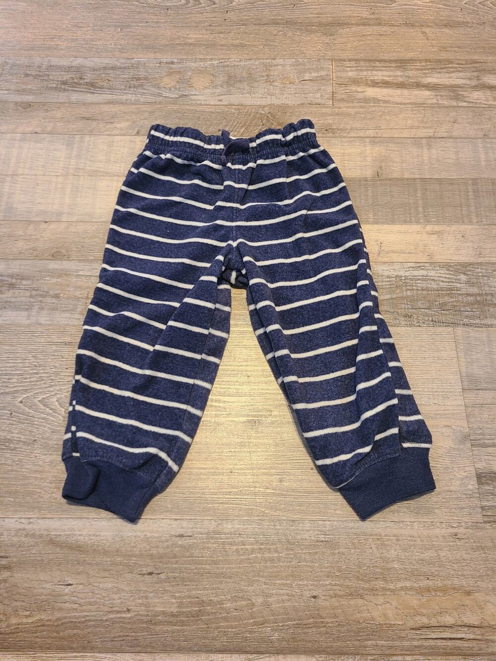Child of mine by Carters 18 month blue and white striped jogger pants